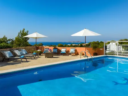 Maison ibizienne, vue mer imprenable - 8 pers., Villa 8 personnes à Sant Josep de sa Talaia - Photo 7