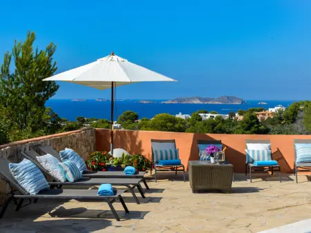 Maison ibizienne, vue mer imprenable - 8 pers., Villa 8 personnes à Sant Josep de sa Talaia - Photo 9