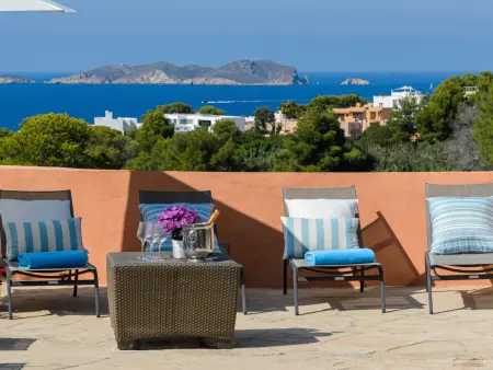 Maison ibizienne, vue mer imprenable - 8 pers., Villa 8 personnes à Sant Josep de sa Talaia - Photo 10