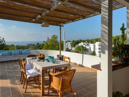 Maison ibizienne, vue mer imprenable - 8 pers., Villa 8 personnes à Sant Josep de sa Talaia - Photo 16