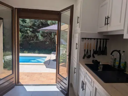 Maison climatisée, piscine privée - 6 pers., Villa 6 personnes à Vallon Pont d'Arc - Photo 16