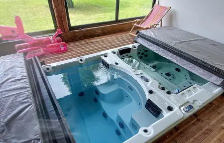 Maison Spa/Piscine, Maison 5 personnes à Saint Ouen du Breuil - Photo 13