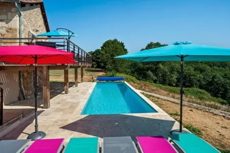 Gite LA FOURMANCE, Villa de campagne à Fouleix avec piscine et jardin - Photo 8