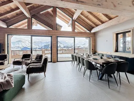 Chalet ski aux pieds vue panoramique - 14 pers., Chalet 14 personnes à La Toussuire - Photo 2