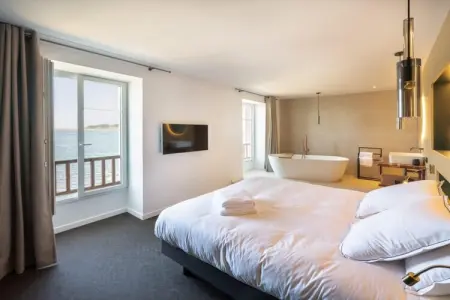 ILE CEZON, Appartement à Landéda avec vue sur la plage - Photo 12