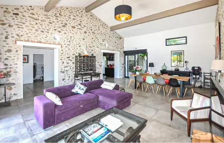 Superbe villa piscine privée, Maison 15 personnes à Saint Génis des Fontai - Photo 2