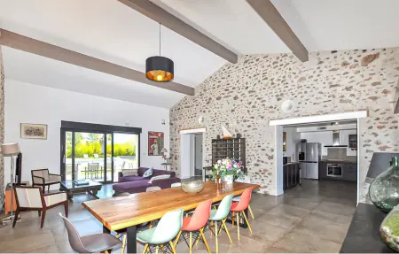 Superbe villa piscine privée, Maison 15 personnes à Saint Génis des Fontai - Photo 4