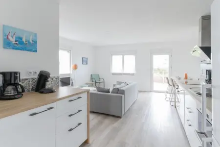 ROSCAROC ENEZ AR BEG, Appartement Ploudalmézeau près de la plage de Treompan - Photo 9