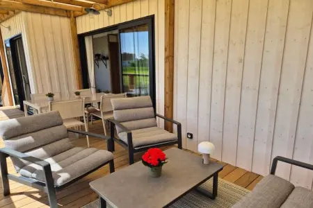 Chalet Saint-Pair-sur-Mer, Chalet avec piscine à 500 m de la plage - Photo 3