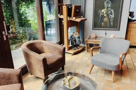 Les Bambous, Maison de vacances avec sauna et jardin près de La Roche - Photo 14