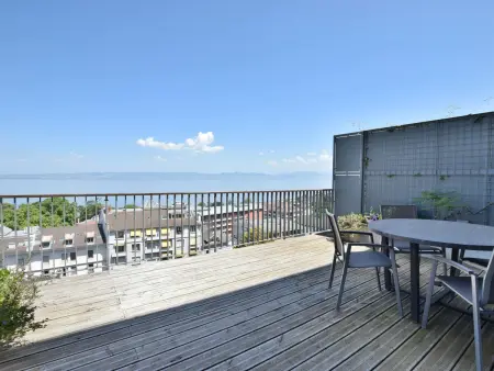 Duplex moderne, vue panoramique - 6 pers., Appartement 6 personnes à Évian les Bains - Photo 15
