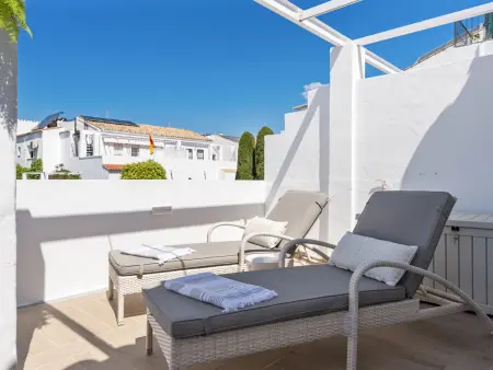 Maison avec piscine et vue mer - 6 pers., Gite 6 personnes à Estepona - Photo 9