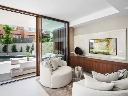 Maison mitoyenne moderne, vue montagne - 8 pers. - Photo 3