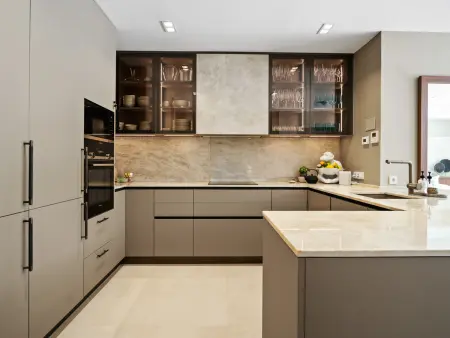 Maison mitoyenne moderne, vue montagne - 8 pers. - Photo 4