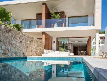 Maison mitoyenne moderne, vue montagne - 8 pers. - Photo 32