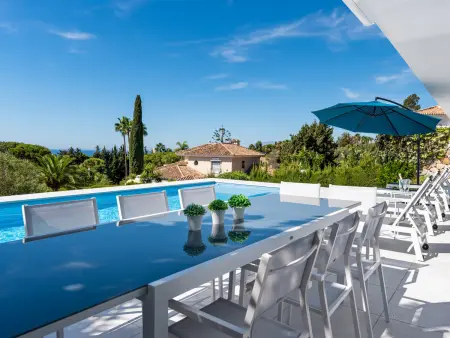 Villa avec piscine et clim, vue mer - 10 pers., Villa 10 personnes à Marbella - Photo 13