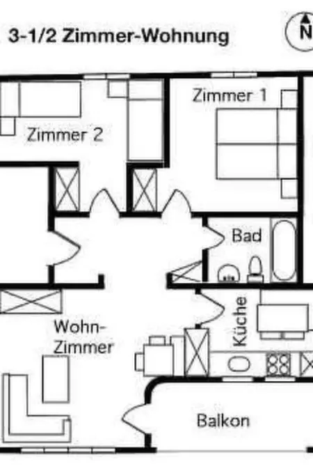 Ferienwohnung Vi 338a, Appartement 4 personnes à Scuol - Photo 26