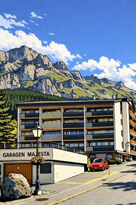 Majesta Leukerbad # 6-bed apartment, Dusche oder Bad, WC - Photo 1