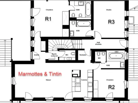 Chalet François, (Champery)., Appartement 6 personnes à Champery - Photo 14