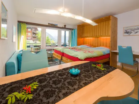 Silence / Studio Türkis, (Grächen), 1024, Appartement 2 personnes à Grächen - Photo 13