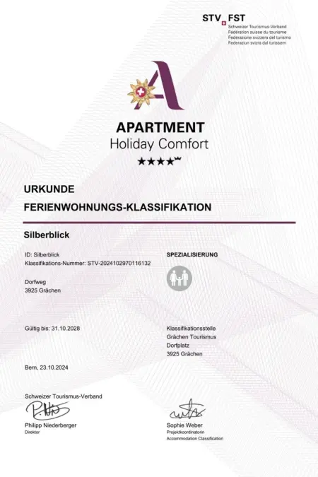 Silberblick, (Grächen),, Appartement 4 personnes à Grächen - Photo 1