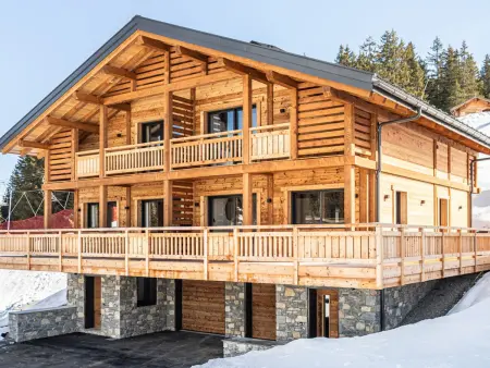 Demi-chalet ski aux pieds, vue montagne - 8 pers. - Photo 14