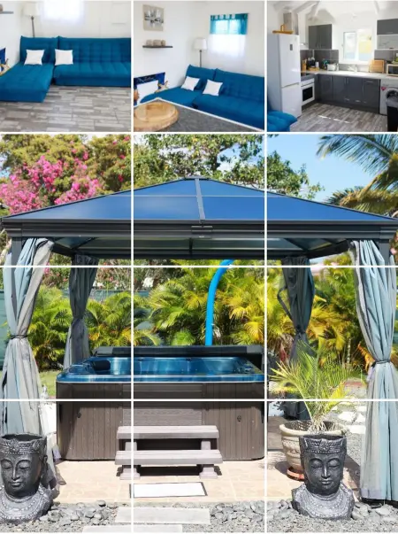 Maison avec piscine privée à Saint-François, Maison 6 personnes à Saint François - Photo 15