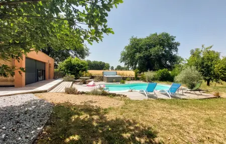 Charmante maison avec piscine, Maison 6 personnes à Cierzac - Photo 4