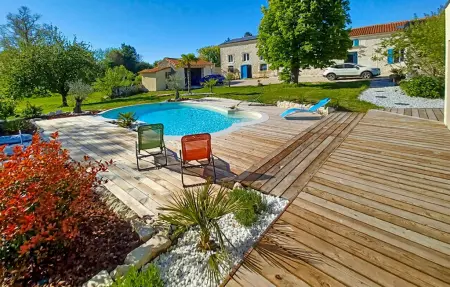 Charmante maison avec piscine, Maison 6 personnes à Cierzac - Photo 6