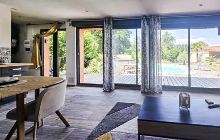 Charmante maison avec piscine, Maison 6 personnes à Cierzac - Photo 12