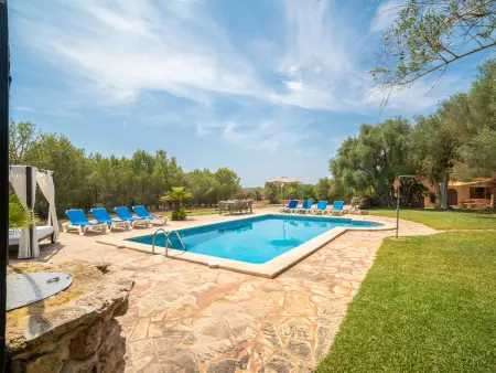 Villa en pierre avec piscine - Calme, Villa 8 personnes à Es Llombards - Photo 3