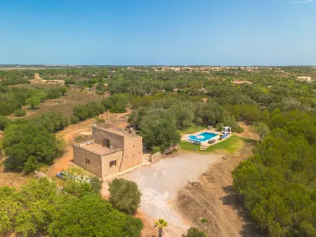 Villa en pierre avec piscine - Calme, Villa 8 personnes à Es Llombards - Photo 6