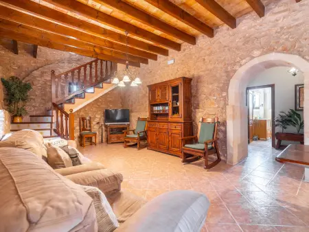 Villa en pierre avec piscine - Calme, Villa 8 personnes à Es Llombards - Photo 21