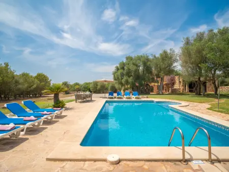 Villa en pierre avec piscine - Calme, Villa 8 personnes à Es Llombards - Photo 25