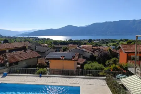 Le Chat Noir, Superbe appartement avec piscine et vue sur le lac - Photo 16