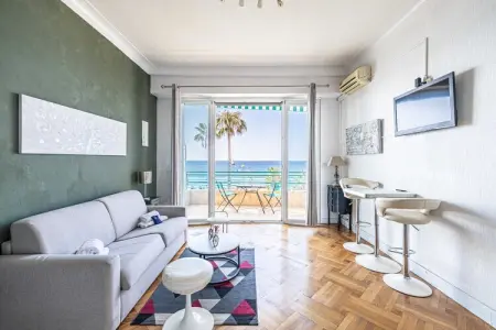 MA-3-ANGLAIS, Charmant appartement climatisé pour 2 personnes en bord de mer - Nice - Photo 21