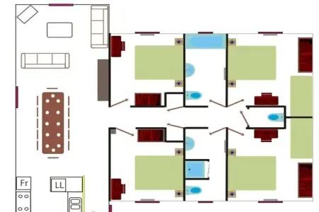 740966, Appartement de vacances avec baignoire - Photo 19