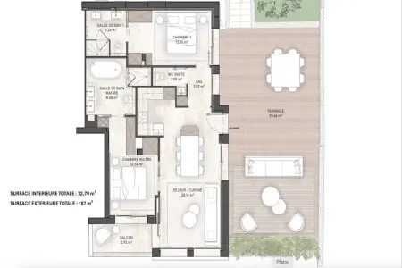 SS-12-LECLERC-2, Appartement exceptionnel avec terrasse et vue sur mer - Photo 80