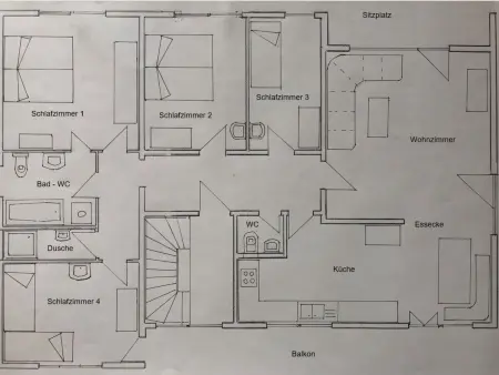 Chalet Wenger Appartement/Fewo, Dusche und Bad, WC, Balkon - Photo 30