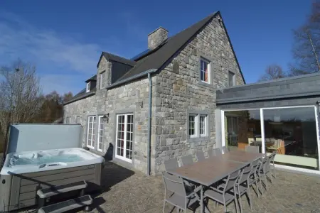 Amon cana, Villa luxueuse à Stavelot avec sauna et piscine extérieure - Photo 32
