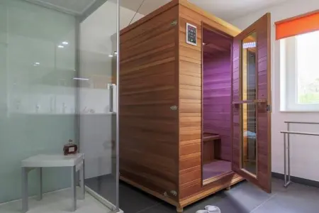 Le Paradis et Espace, Maison de vacances moderne avec sauna à Rendeux - Photo 14