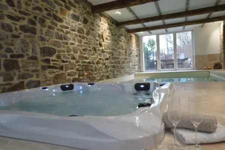 Vert Buisson, Ancienne grange confortable à Theux avec piscine et jacuzzi - Photo 12