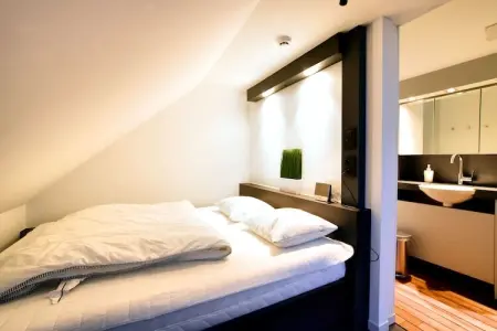 Koetshuis Studio, Demeure moderne avec barbecue à Robertville - Photo 6