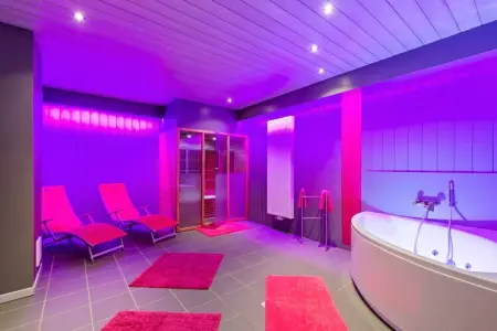 Le Rendez Vous, Maison de vacances cosy à Malmedy avec sauna et jacuzzi - Photo 29