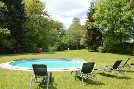 Patio et Jardin, Belle villa avec piscine (mi-mai à mi-septembre) à Stavelot - Photo 1