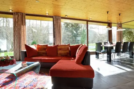 Patio et Jardin, Belle villa avec piscine (mi-mai à mi-septembre) à Stavelot - Photo 2