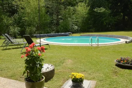 Patio et Jardin, Belle villa avec piscine (mi-mai à mi-septembre) à Stavelot - Photo 6