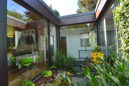 Patio et Jardin, Belle villa avec piscine (mi-mai à mi-septembre) à Stavelot - Photo 7