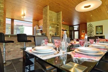 Patio et Jardin, Belle villa avec piscine (mi-mai à mi-septembre) à Stavelot - Photo 19