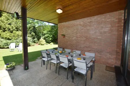 Patio et Jardin, Belle villa avec piscine (mi-mai à mi-septembre) à Stavelot - Photo 26